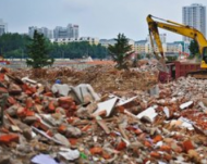 合肥一在建工地亂堆放建筑垃圾被罰5萬元