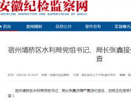 涉嫌严重违纪违法 宿州埇桥区水利局局长被查