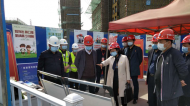 合肥市庐阳区委书记单虎调研中建一局美丽景湾复建点B地块项目
