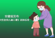 安徽省發布《一次性使用兒童口罩》團體標準