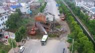明光市一違建被依法拆除