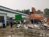 合肥經(jīng)開區(qū)拆除企業(yè)廠區(qū)亂搭建4700余平方米