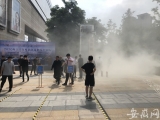 合肥万象城着火了？原来是消防演练
