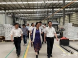 蚌埠市市委书记汪莹纯莅临安徽百特新材料科技有限公司指导工作