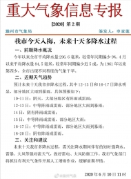 滁州昨日入梅  未來十天多降雨過程