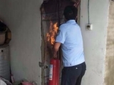 做饭时油烟机起火 萧县民警快速处理消除隐患