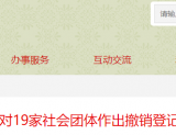 六安19家社会团体未参加年度检查 被依法撤销登记