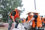 争分夺秒！ 六安百余武警官兵奋战8小时堵住漫堤洪水