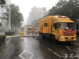 合肥肥西路北一环北侧因防汛预备暂时封闭