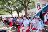 庐江县文化艺术团赴龙桥镇黄屯小学受灾群众安置点慰问演出