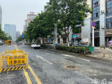 合肥北一环路北肥西路段开通单边车道通行