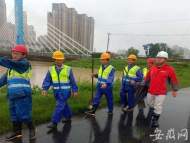 派河水位暴漲 合肥經開區460余名建筑工人增援一線
