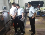 建行安庆市分行突击检查职工食堂消防安全