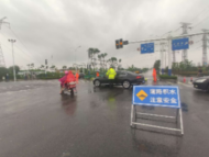 合肥經開區部分路段出現積水 交警提醒繞行
