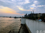 長(zhǎng)江安慶站水位回落至警戒水位以下
