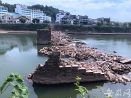 連續報道|黃山屯溪鎮海橋構件“水落石出”