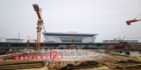阜阳西站站前广场建设进入收尾阶段 