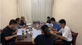 肥西县城管局组织城关地区停车场三级诱导屏项目验收