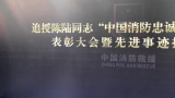 追授陈陆同志“中国消防忠诚卫士”称号表彰大会暨先进事迹报告会 妻子哭着再敬礼