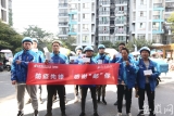 邮储银行合肥分行“防疫先锋感谢‘邮’你”活动来到饿了么绿地赢海站