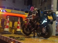 寧國交警 “圍剿炸街黨”  查扣2輛非法改裝摩托車