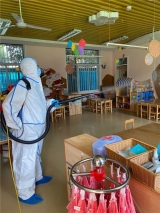 合肥市双岗幼儿园教育集团（总园）：全园消杀 保驾护航