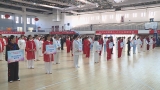 阜陽市第三屆中老年（館校）太極拳比賽暨潁上縣第三屆太極拳（械）比賽開賽