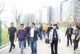 长丰县教育系统基建管理人员培训班到庐江二中参观考察