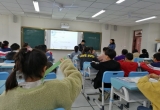 临泉县城中路小学新任教师展风采 同伴互助促成长