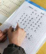 临泉县滑集镇谢集中心小学开展书法教育周活动