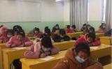 临泉县白庙镇中心学校举行中小学师生书法比赛活动
