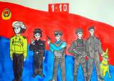 泗县一民警创作9张原创漫画 迎接首个“中国人民警察节”
