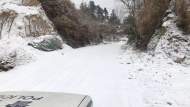受降雪影響，績溪縣境內多個路段禁止通行