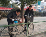 淮南市平圩镇：整治车辆乱停乱放 营造良好环境秩序
