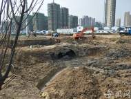 肥西古橋四周土地被挖平整后續：正施工清理淤泥 將砌磚圍墻保護