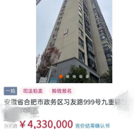 連續報道|合肥政務區一法拍房溢價一百多萬 專家：個案，慎拍！