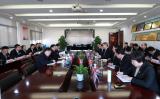 阜阳市政协副主席、颍东区委书记顾恒中一行来颍东农商银行调研指导工作 