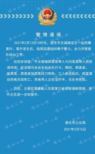 河北遵化發(fā)生一起刑事案件 致1死2傷