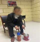 男子携带油漆乘坐高铁 被宣城民警查获