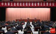中央第五巡視組向安徽省委反饋巡視情況