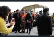 淮南新兵離家赴軍營
