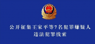 合肥蜀山警方公開征集王家平等7名犯罪嫌疑人違法犯罪線索