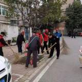 合肥花冲派出所开展学雷锋活动 与志愿者们一起开展义务劳动