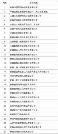 六安擬推薦第七批省文化產業(yè)示范基地企業(yè)名錄公示