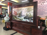 4月17日合肥裕丰花市将办景德镇瓷器精品展  价值百万红木瓷板屏风亮相