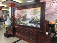 4月17日合肥裕豐花市將辦景德鎮瓷器精品展  價值百萬紅木瓷板屏風亮相