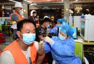  合肥市廬陽區為2000多名外賣人員接種新冠疫苗
