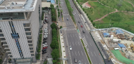 合肥軌道交通5號線北段休寧路站南北向道路放行