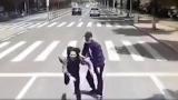 警方通报男子将女友推向行驶中公交车：已刑拘