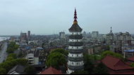 安慶通報振風塔塔剎掉落情況  市區曾遭12級大風襲擊